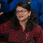 Rachida Tlaib is sworn in wearing a Palestinian thobe